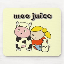 Moo Juice Tshirts and Gifts Mouse Pads