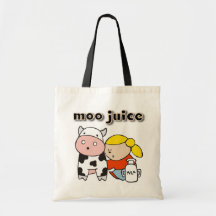 Moo Juice Tshirts and Gifts Tote Bag