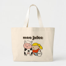 Moo Juice Tshirts and Gifts Tote Bags