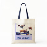 " Moo ve Over" Tote Bags