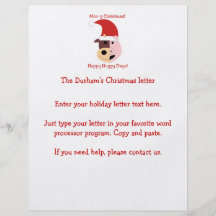 Moo-y Christmas and Happy Hoggy Days! Personalized Flyer