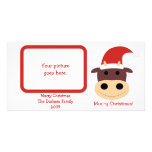 Moo-y Christmas! Holiday gifts and cards Photo Greeting Card
