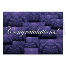 Moods in Blue - Congratulations Greeting Card