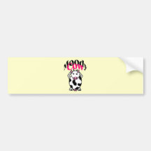 Moody Cow Bumper Sticker