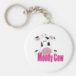 Moody Cow Keychain
