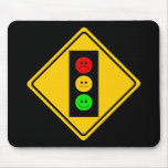 Moody Stoplight Ahead Mousepads