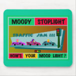 Moody Stoplight Logo Traffic Jam mousepads