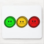 Moody Stoplight Trio Buttons Mousepad