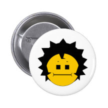 Moody Stoplight Trio Charlie Yellobellow Face Pinback Buttons