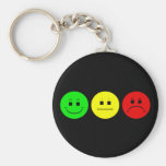 Moody Stoplight Trio Lefty Green Key Chain