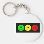 Moody Stoplight Trio Lefty Green Key Chains