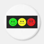 Moody Stoplight Trio Lefty Green Refrigerator Magnets