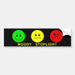 Moody Stoplight Trio Lefty Green with Caption Bumper Stickers