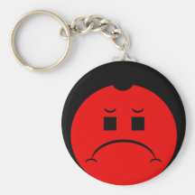 Moody Stoplight Trio Ron Buckstopper Face Key Chains