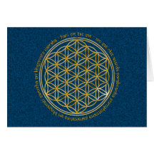 Moola Mantra / Blume Des Lebens | dark blue Karte