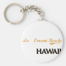 Mo'Omomi Beach Hawaii Classic Keychain