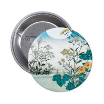 Moon and Flowers Pin