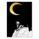 moon and frog cards