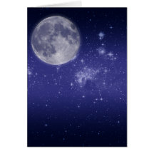 Moon and Shining Stars Cards