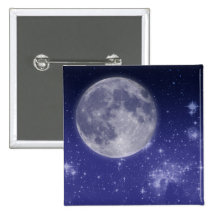 Moon and Shining Stars Pins