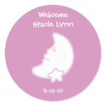 Moon and Star Sticker for Baby Shower favour