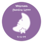 Moon and Star Sticker for Baby Shower favour