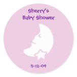Moon and Star Sticker for Baby Shower favour