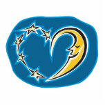 moon and stars heart photo sculptures