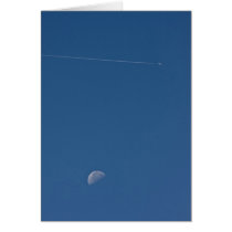 Moon and Vapour Trail Card