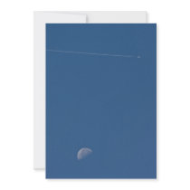 Moon and Vapour Trail Invitation