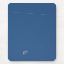 Moon and Vapour Trail Mousepad