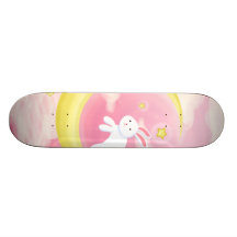 Moon Bunny Pink Skate Boards