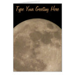 Moon Card Romantic Full Moon Custom Greeting Card