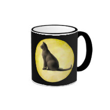 Moon Cat Coffee Mugs