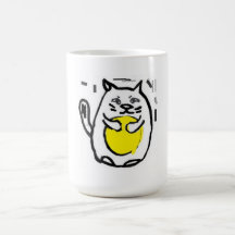 Moon cat mug