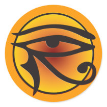 Moon Eye Of Horus | orange Stickers
