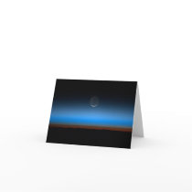 Moon From Space Note Card