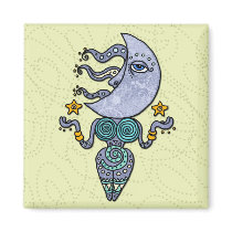 moon goddess refrigerator magnet