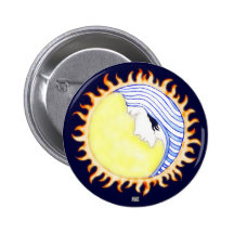 Moon Goddess Pinback Button