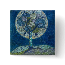 moon in bloom (painting) button
