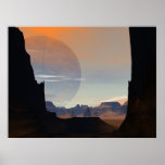 Moon In Canyon posters