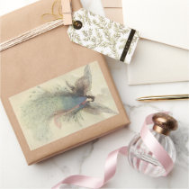 Moon Maiden Japanese Fairy by Warwick Goble Rectangular Sticker