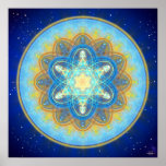 Moon Merkaba Mandala Posters