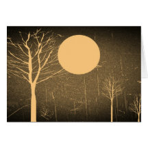Moon Night Greeting card
