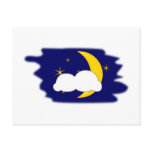 Moon of stars cloud moon star cloud post cards