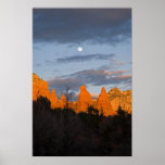 Moon Over Sedona Shadows 2225 Print