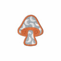 Moon Pattern Mushroom embroidered shirts