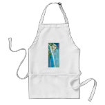 Moon Seen through Maple Leaves and Waterfall Apron