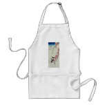 Moon, Swallows, and Peach Blossoms, Ando Hiroshige aprons