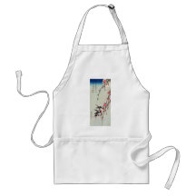 Moon, Swallows, and Peach Blossoms, Ando Hiroshige Apron